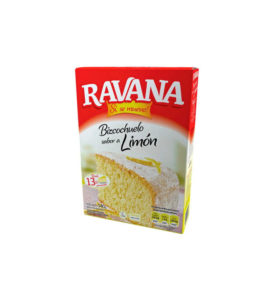 Bizcochuelo Ravana Limón 540 gr