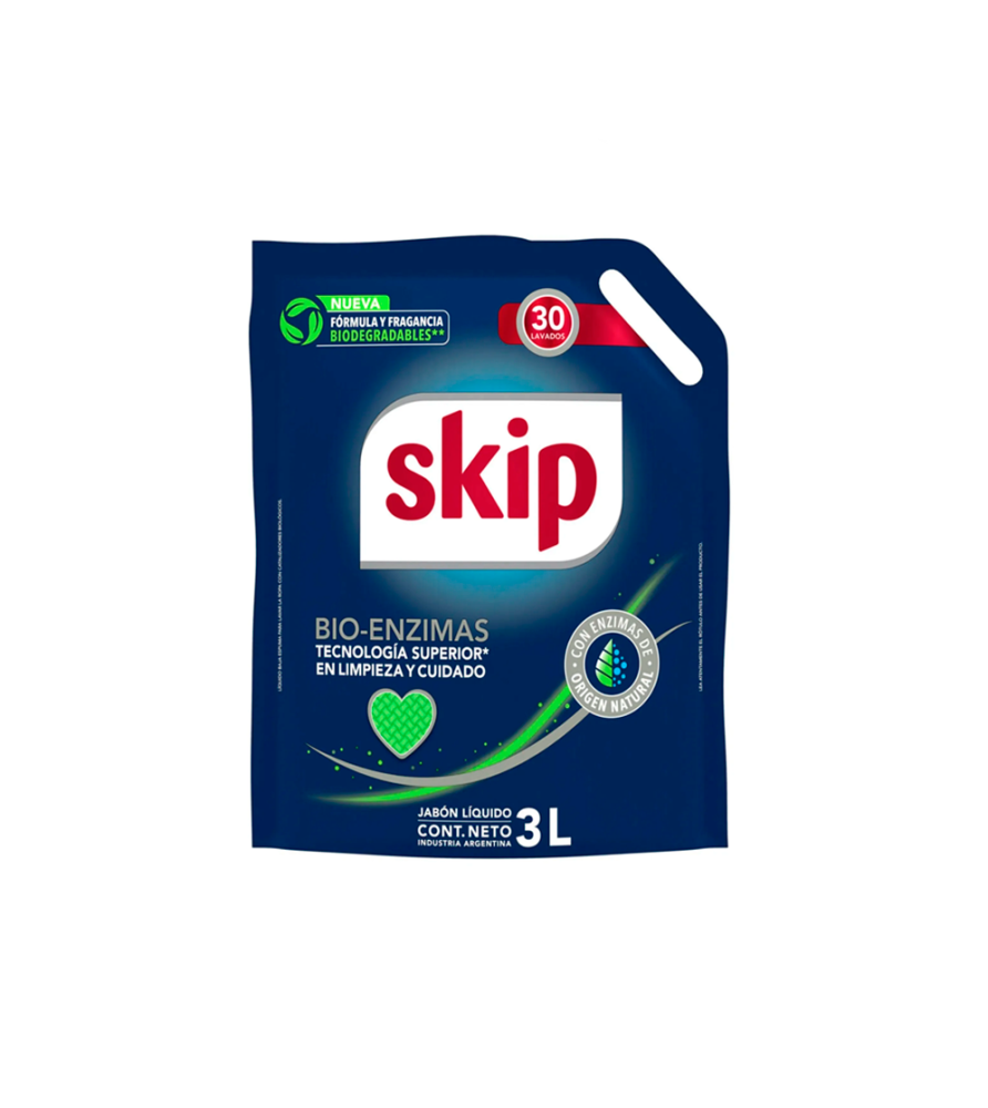 Jabón Liquido Skip Bio Enzimas 3 lt