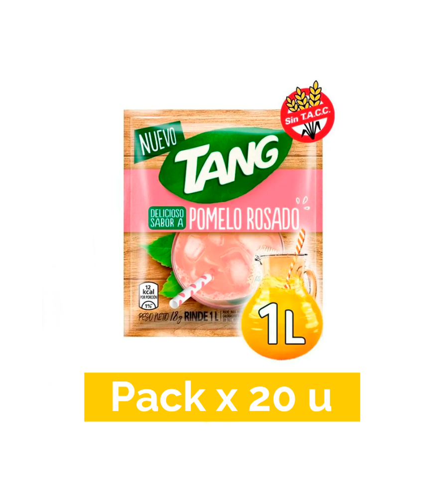 Jugo Tang Pomelo Rosado Caja x 20 u