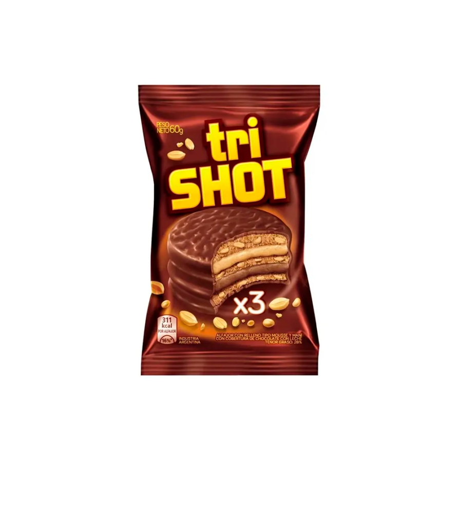 Alfajor Shot Triple 60 gr