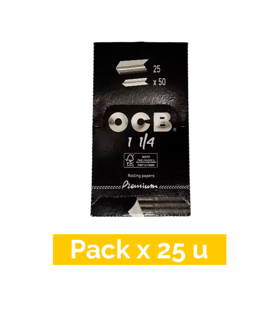 Papel OCB Premium Negro 25 u