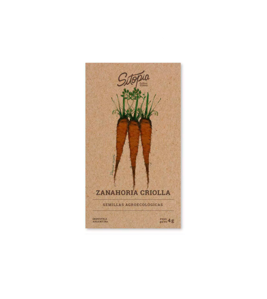 Semillas Zanahoria Criolla 4 gr